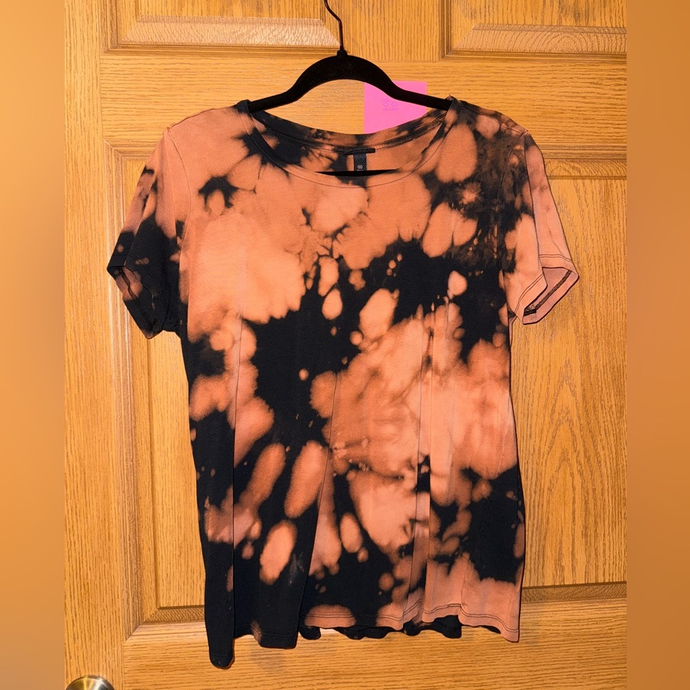 torrid Tie-Dye Black and Orange Women's Top